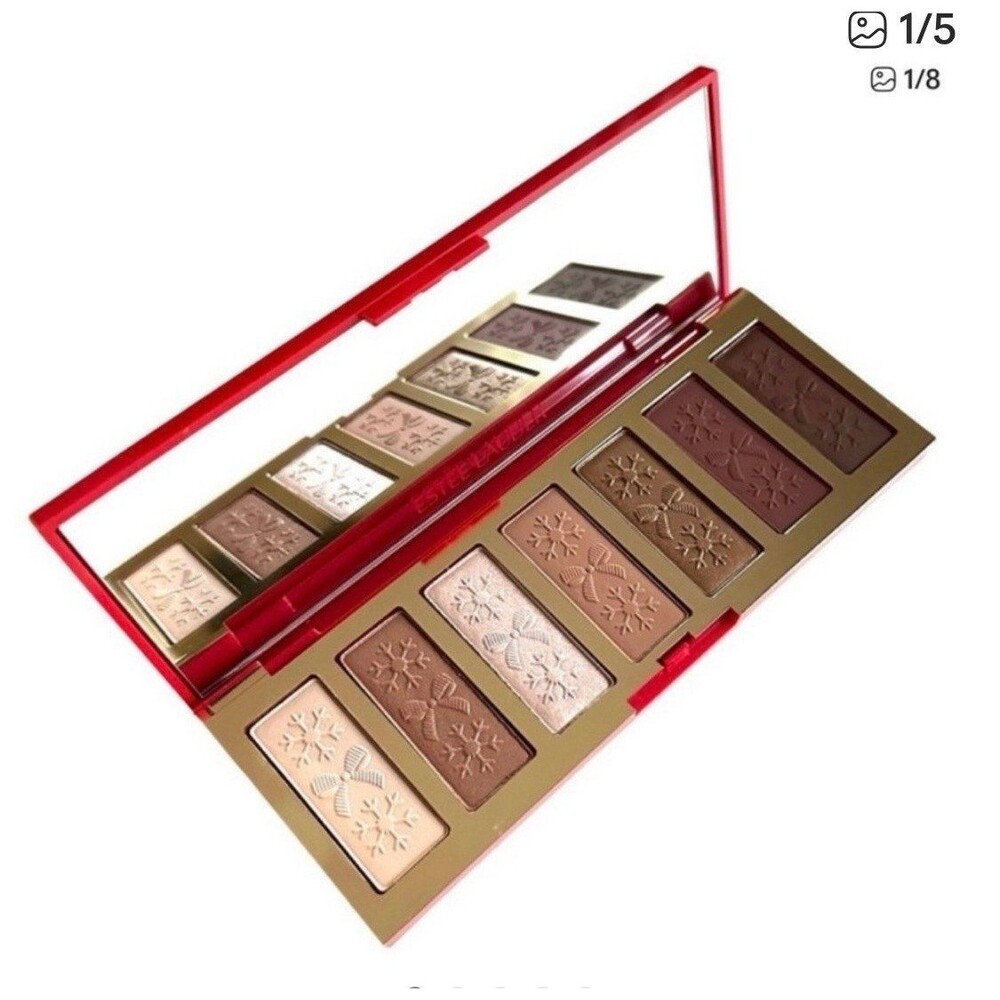 2025 Holiday Estee Lauder Limited Edition Glow Eyeshadow Palette 7 Shades NEW